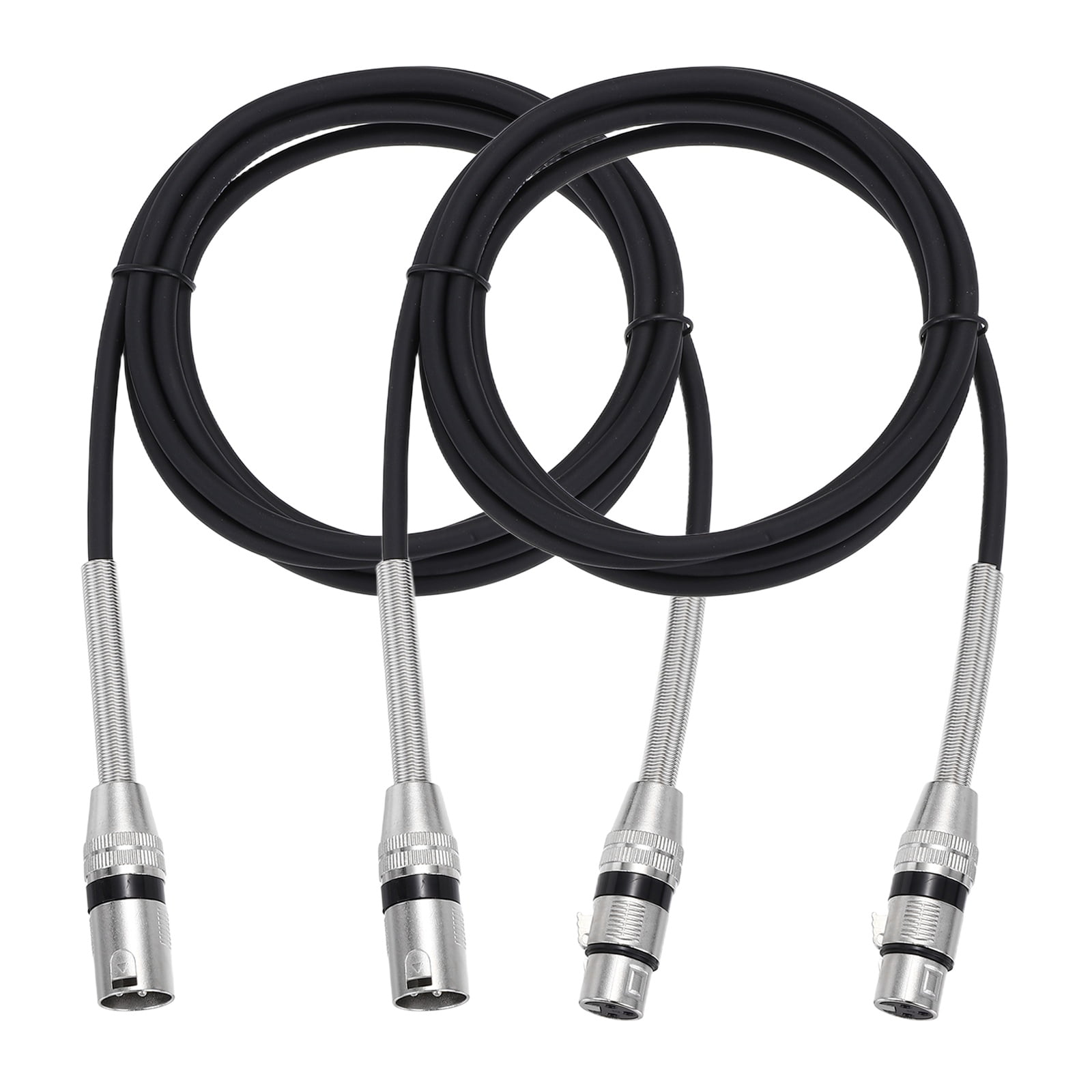 2Pcs XLR to XLR Cable,3-Pin XLR Male to Female Microphone Cable,8 Feet