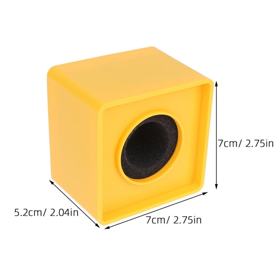 LITINKIMI Yellow ABS Mic Logo Flag for Professional Microphone Use and Audio Equipment