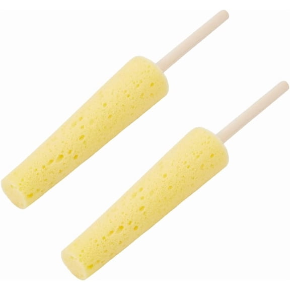 2Pcs Yellow Pottery Sponge for Clay Pottery Trimming Tools Ceramic Throwing Stick Clay Pottery Sculpture Sponge for Artist Clay and Pottery Cleanup for DIY