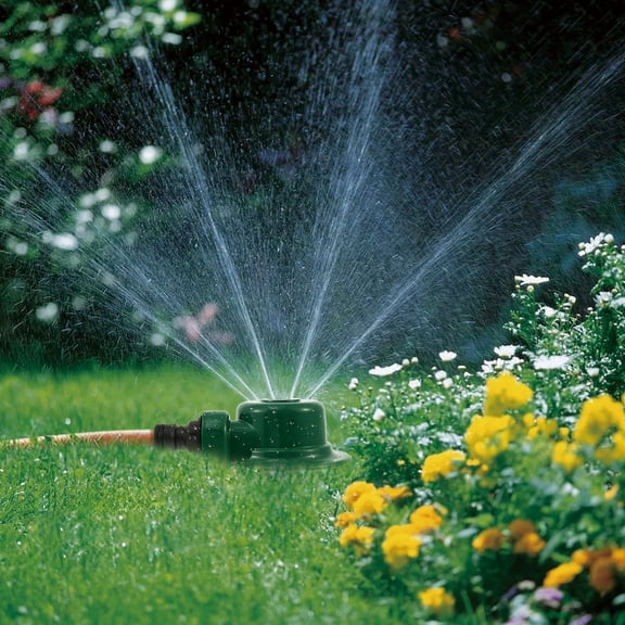 2Pcs Zinc Alloy Sprinkler for Garden Agriculture Watering Rust Resistance 360 Degree Sprinkler for Grass Patio Garden Irrigation