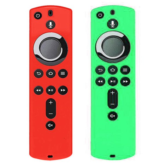 2Pcs for Amazon Fire TV Stick 4K TV Stick Remote Case Protective Cover Skin 5.9 Inch Remote Control Shell Cases-3 & 4