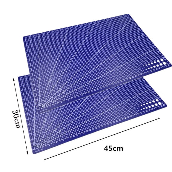 2Pcs for A4/A5 Cutting Mat Board Quilting Self Healing Rotary Single Sided 2Pcs Blue 45 X 30cm