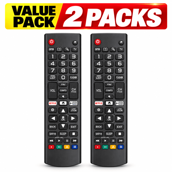 2Pcs for LG Smart TV Remote Control Replacement, Universal for All LG Smart TVs