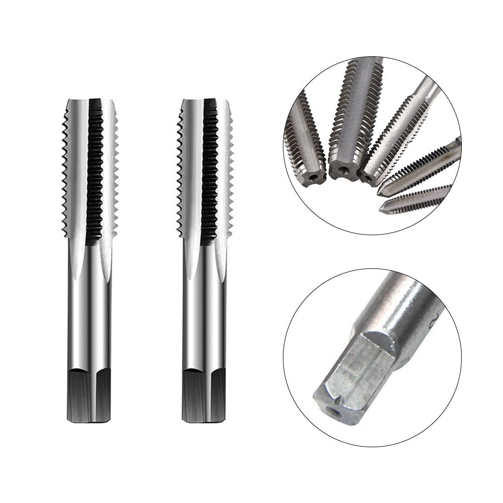 10-Piece M8 HSS Machine Screw Tap Set With 6.8mm Drill Bits - High Speed Steel Threading Tools