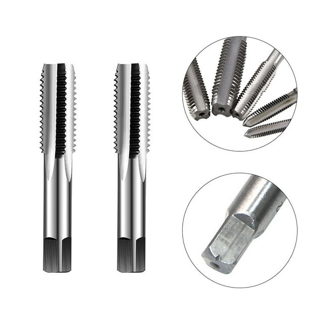 2Pcs for M3 Hss Screw Tap Drill Bit Set Straight Flute Plug Tap Hand