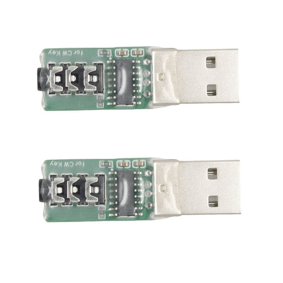 2Pcs for VBand Morse USB Key Trainer Vband Mobile Phone Computer Connector Code Trainer Telegraph Trainer Key Connection