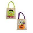 2Pcs gift bags pumpkin bowl with lid halloween bucket snack for team