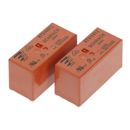 2Pcs original RT314012 8pins 12V RT314012 16A 250VAC schrack relay new