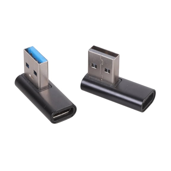 2Pcs/pack USB3.0 to USB C 90 Degree Bend Adapter Connection For Computer Tablet Mobile Accessories