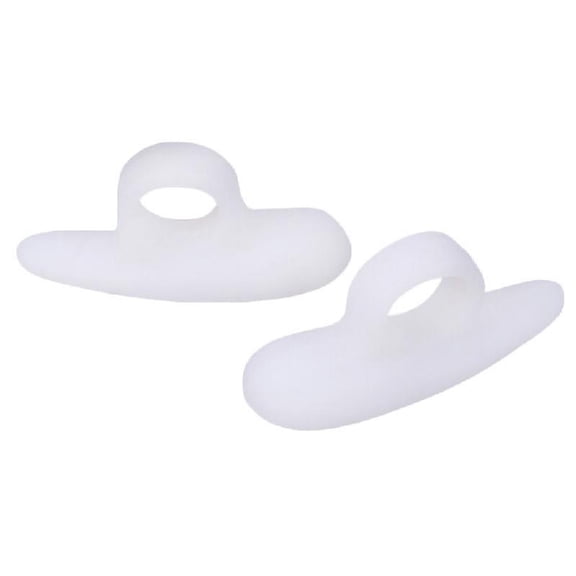 2Pcs/pair Unisex Hammer Toe Cushions Silicone Protector Separator Gel Support Pads Temporary Corrector Straightener Bunion Guard Foot Care Tool