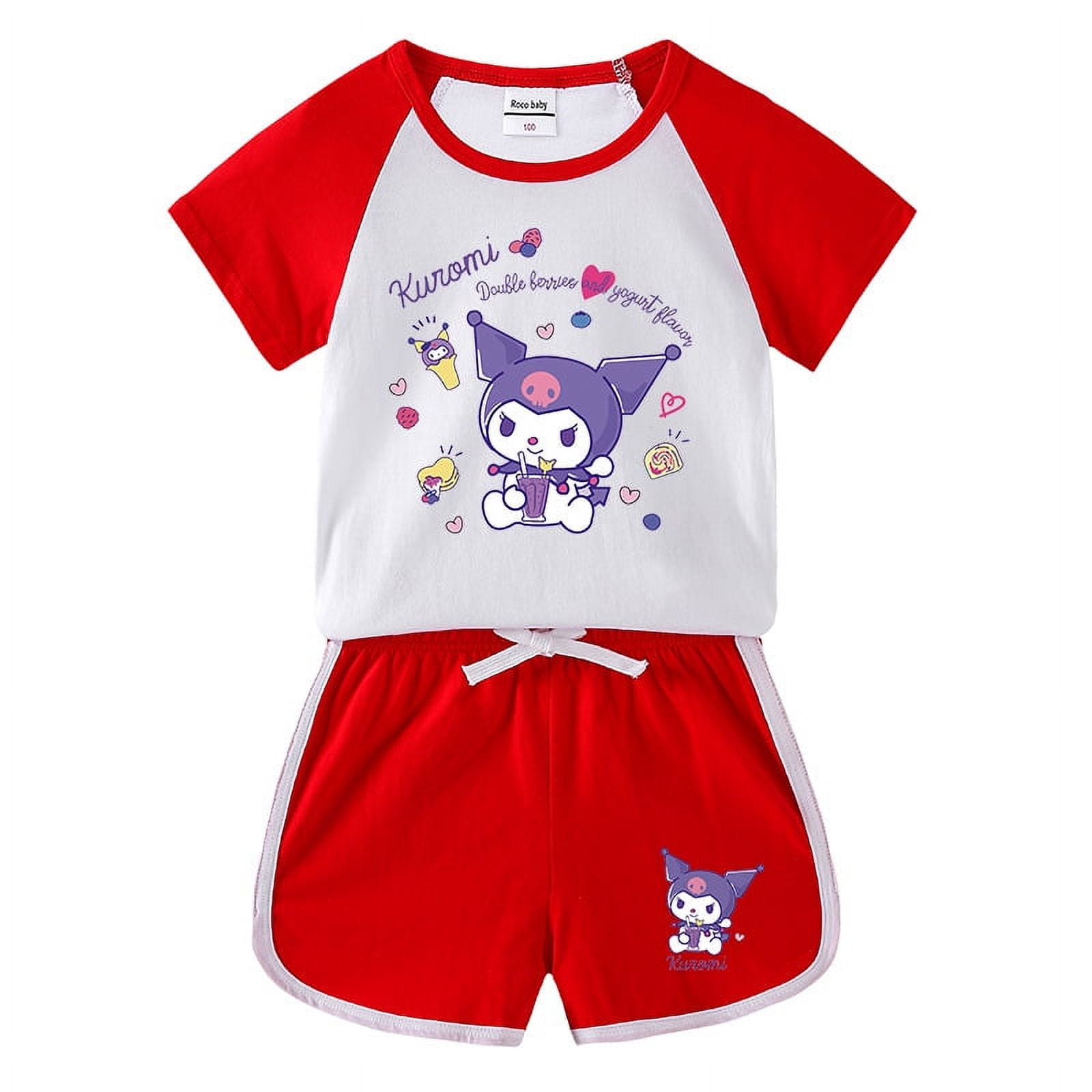 2Pcs/set Kuromi My Melody Baby Summer Anime Sanrios Children‘s Cotton