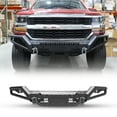 thumbnail image 1 of 2Pcs/set Mid-Body Front Bumper+Side Wings for 2016-2018 Chevy Silverado 1500,Heavy Duty Steel Modular 2 IN 1 Design, 1 of 10