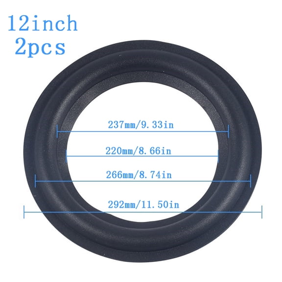 2Pcs/set Ring Speaker Repair Parts 4/5 /6.5/8/10 inches Loudspeaker Speaker Surround Repair for Speaker Repair