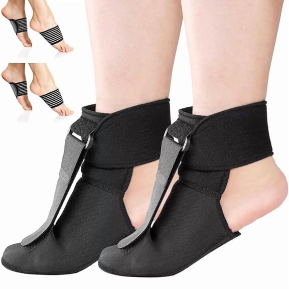 2PcsPlantar Fasciitis Relief Night Splint,Planters Facetious Brace Relief with Arch Support for Sleeping, Foot Drop ,Achilles Tendonitis ,Planters Facetious Relief Night Sling for Women & MenSmall