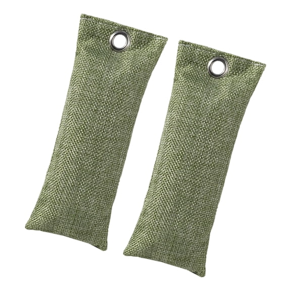 2Piece Set Natural Shoe Deodorizer Bags with Activateds Charcoal for Footwear, Gym Gear & Home Odor Removal