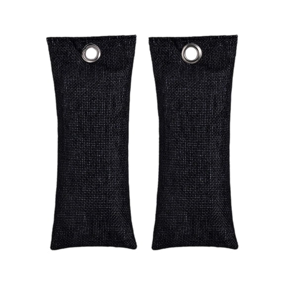 2Piece Set Natural Shoe Deodorizer Bags with Activateds Charcoal for Footwear, Gym Gear & Home Odor Removal