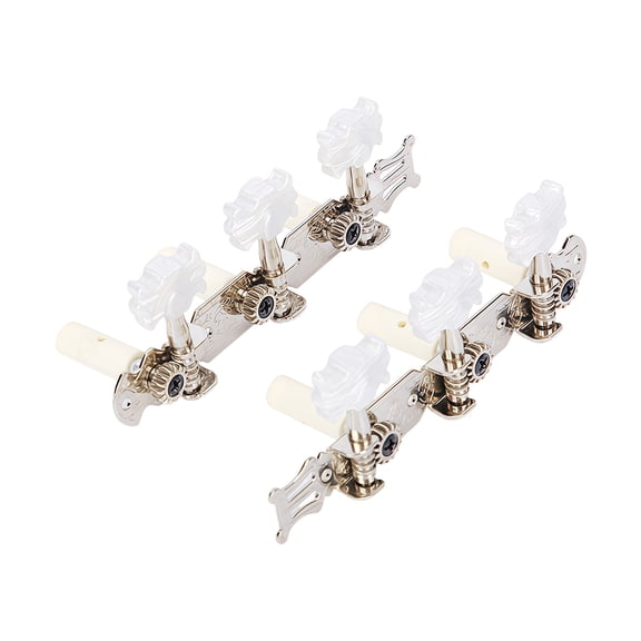 2Pieces Alloy Guitar Tuners Open Gear Mechanism String Locking Tuners for Accurate Tuning on Ukulele and Acoustic Guitar