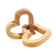 2Pieces Artistic Timber Pair Symbols Wall Display Or Stand Item