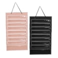 thumbnail image 1 of 2Pieces Belt Display Dustproof Organizer Durable Felt Adults Kids Holder Karate Belt Display Storage Taekwondo Belt Display Black and Pink, 1 of 8