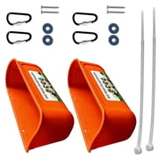 2Pieces Chicken Feeders Feeding Watering Bowl Hanging Poultry Feeder for Small Farm Coops Ducks Bird Feeding Essential