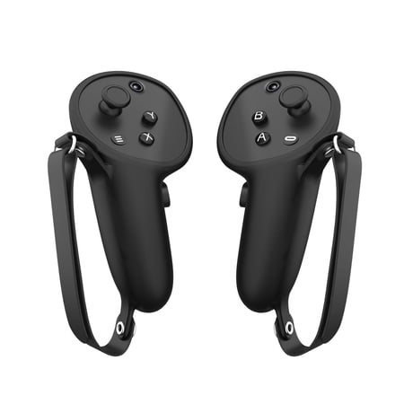 2Pieces Controller Protective cover Controller Grip Cover Accessories Easy to Install Handle Protective Sleeve for , Black