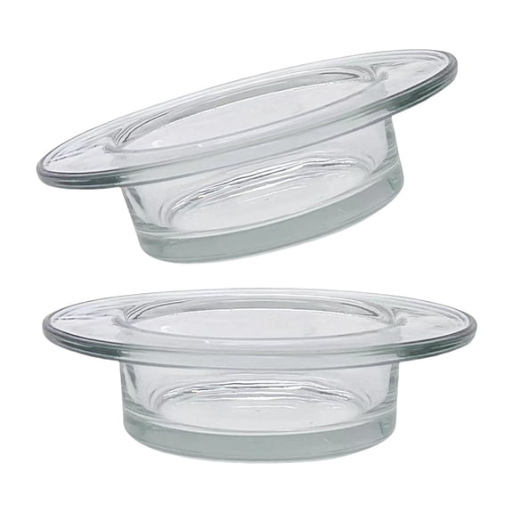 2Pieces Decorative Glass Oil Heating Trays Essential Oil Diffuser Replacement For Aromatherapies Accessories Gift