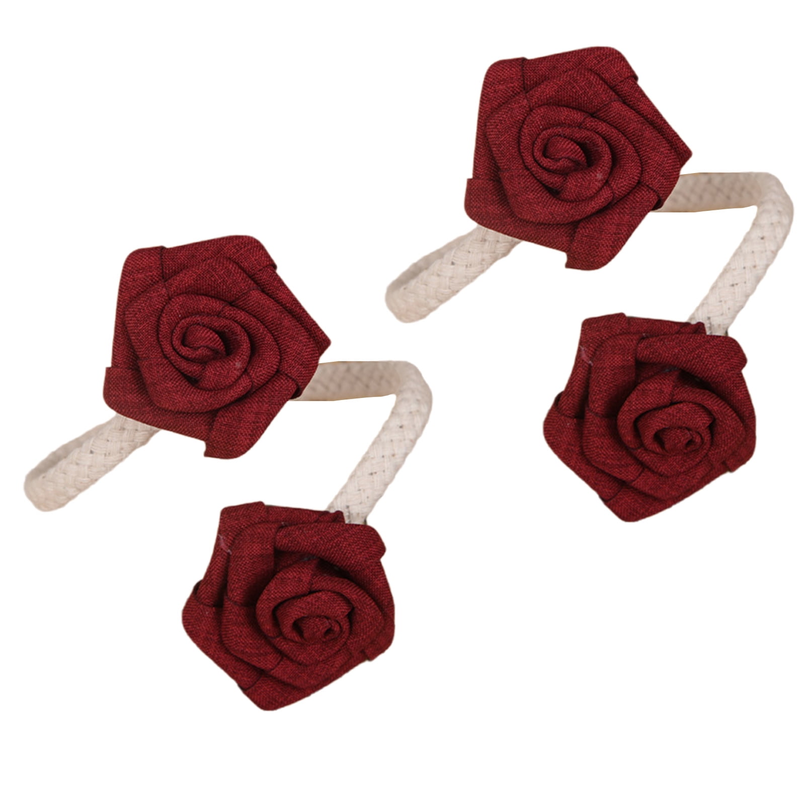 2Pieces Flexible Floral Twist Curtain Tiebacks Flexible Rope Holdbacks ...
