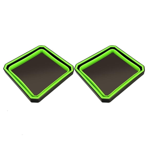 2Pieces Foldable Magnetic Parts Tray for Quick Access To Nuts and Screws Bolts