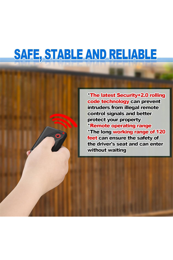 2Pieces Garage Door Remote,2 Button Garage Door Remote Transmitter 303mhz Garage Door Remote Transmitter with Keychain
