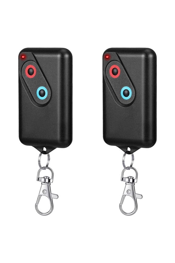 2Pieces Garage Door Remote,2 Button Garage Door Remote Transmitter 303mhz Garage Door Remote Transmitter with Keychain