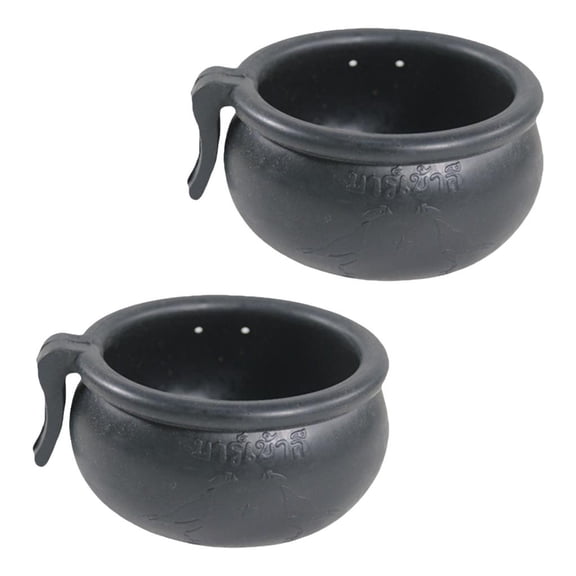 2Pieces Heavy Duty Rubber Chicken Feeder Cup Safe Poultry Watering Feeding Bowl For Training Hens Ducks Easy To Use