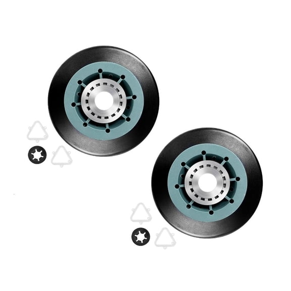 2Pieces High Wear Resistance Rollers Set Suitable for Dryer Drum Ensuring Smooth Rotation and Reduced Sound