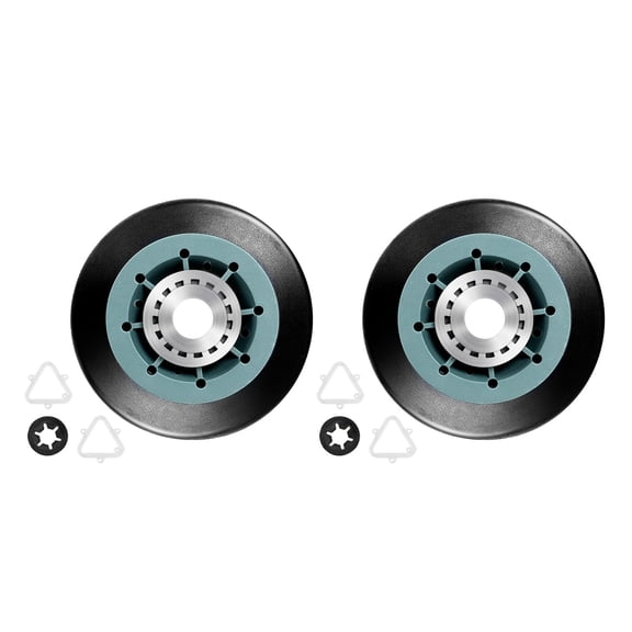 2Pieces High Wear Resistance Rollers Set Suitable for Dryer Drum Support Ensuring Smooth Rotation and Sound