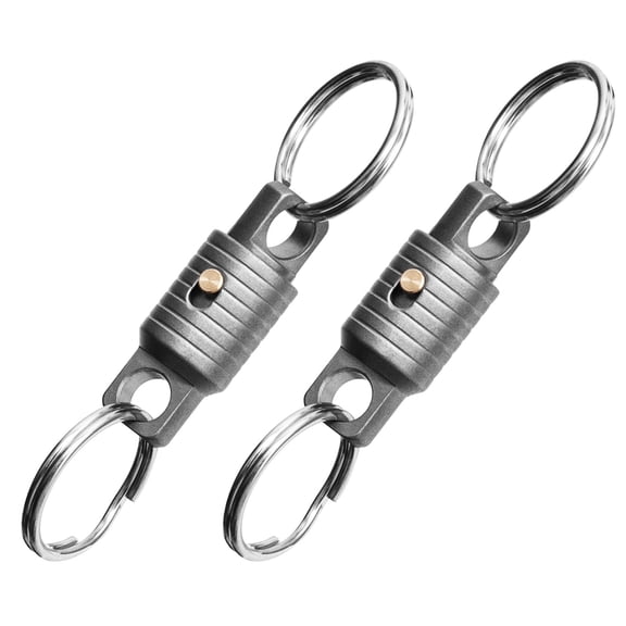 2Pieces Keychains Holder With Rotating Buckle Simple And Elegant Design For Everyday Use Outdoors Adventure Easy Access