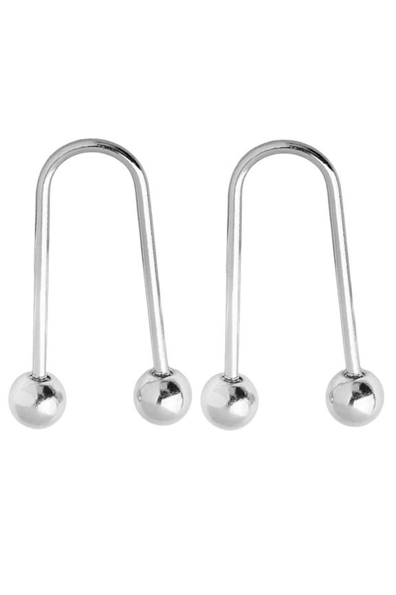 2Pieces Metal Spirals Buckles Double Head Brooch Clothing Fixing Button Accessory for Confident Dressing in All Occasion