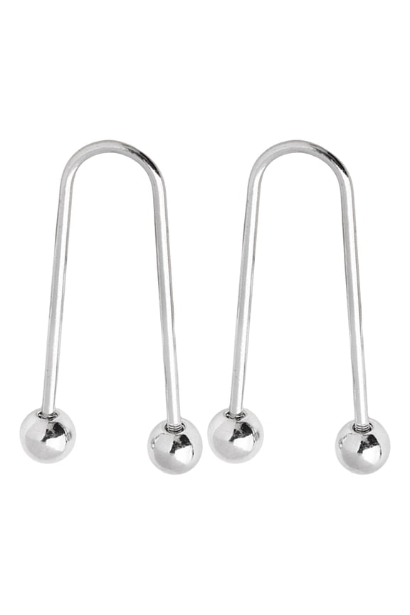 2Pieces Metal Spirals Buckles Double Head Brooch Clothing Fixing Button Accessory for Confident Dressing in All Occasion