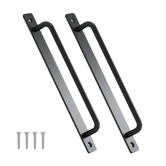 2Pieces Multipurpose Sliding Door Handles Hole Center Aluminum Alloy Accessory for Barn Door Wardrobe and Kitchen