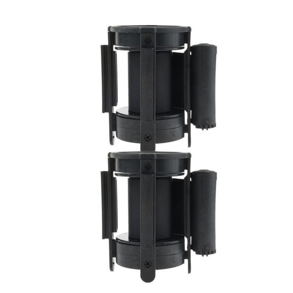 2Pieces Queue Barrier Crowd Control Stanchions Retractable Belt 2meters
