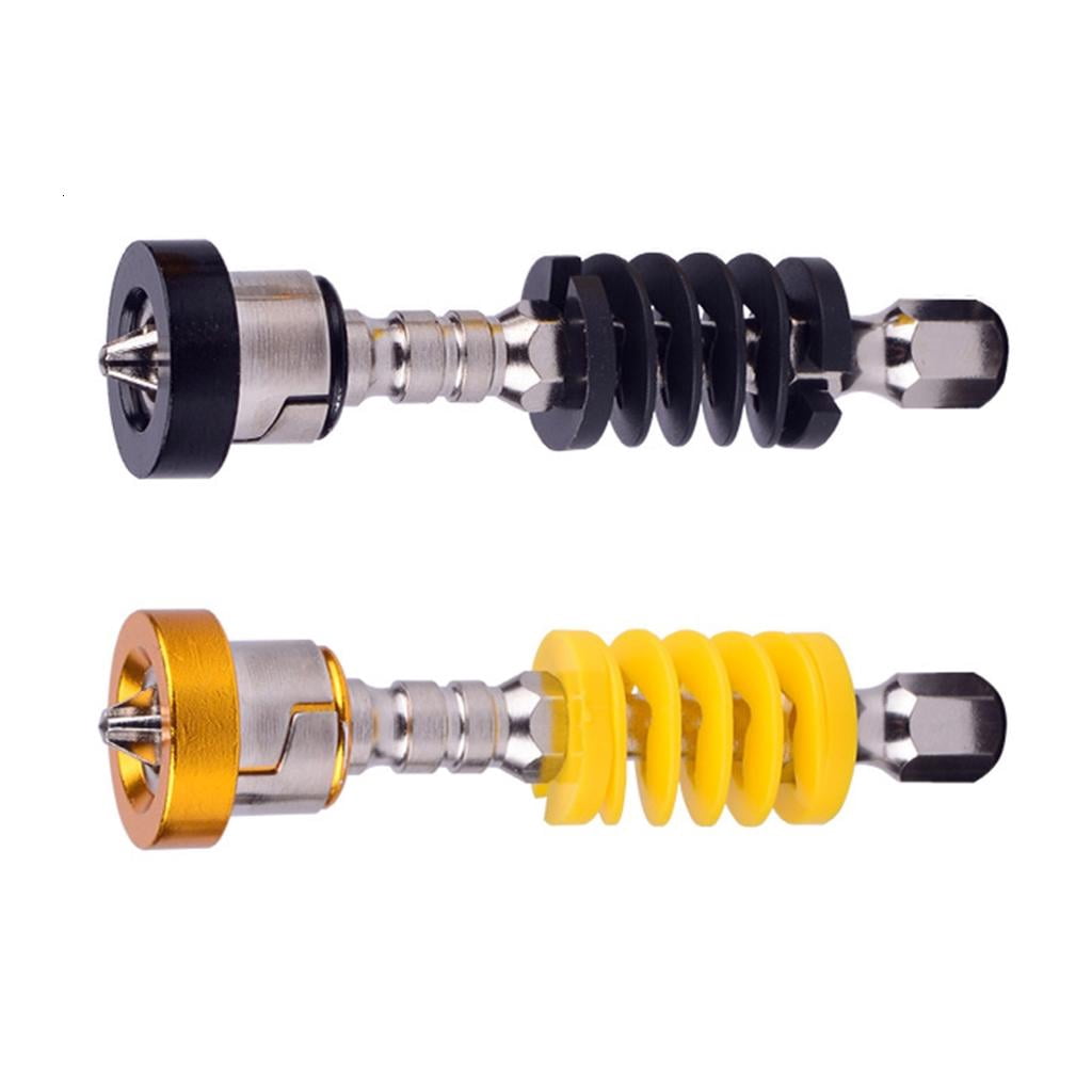 2Pieces Quick Changes Spring Loaded Screwdriver Bit With Magnetic Coil ...