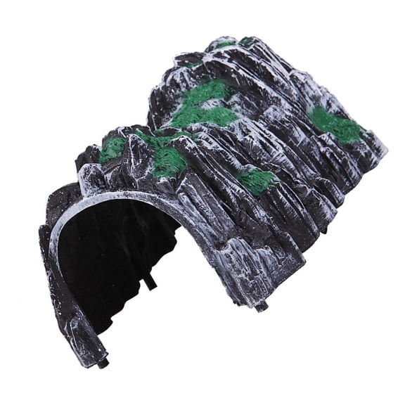 2Pieces Rock Cave Formation Tunnel Plastic Train Track Add On Realistic Scene Decors For Model Railway And Racing Track