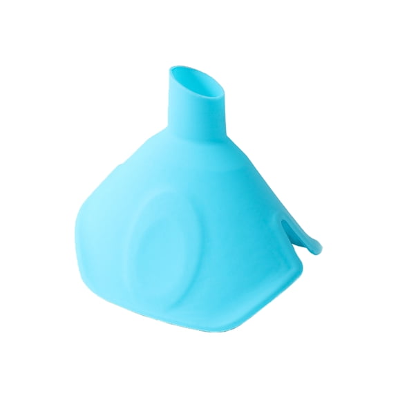 2Pieces Silicone Funnel for Kitchen Heat Resistant Clip Handle Covers Foldable Funnel Kitchen Gadget for Liquid Filling