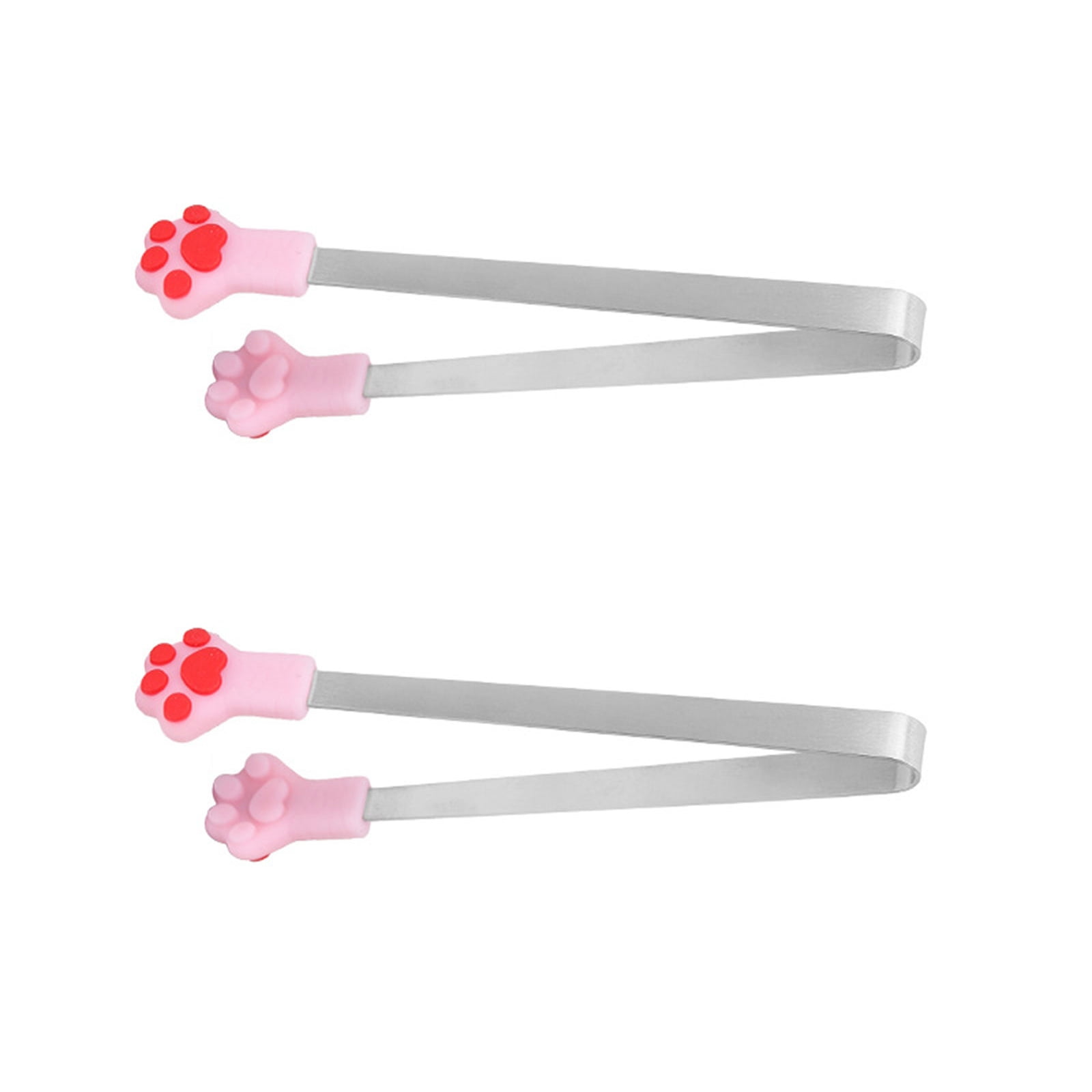 2Pcs Colorful Cats Paws Silicones Small Tongs Perfect for Serving ...