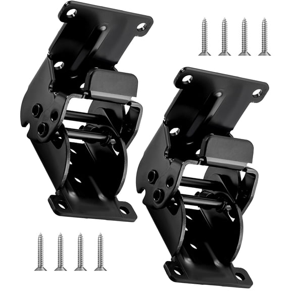 2pcs Portable Sturdy Locking Hinges Convenient for Folding Furniture and Cabinet Door Iron Materials Easy Installion