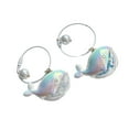 thumbnail image 1 of 2Pieces Whale Keychains Set Fun Key Accessory Stylish Key Holder Acrylic Texture for Bags or Keys Great for Gifting, 1 of 9