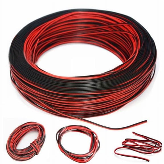 2Pin 10m Cars Motorcycle Electric Wire Cable Red/Black Connector For Led Light