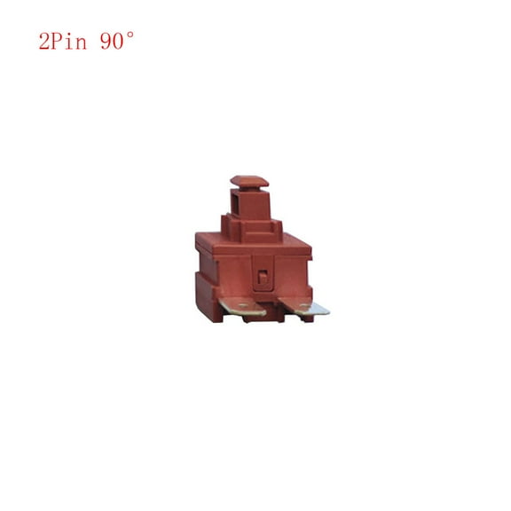 2Pin 4Pin Power Switch Push Button KAN-L5 Switch 7.5A 250V AC 15A 125V AC Water Heater Vacuum Cleaner Self-locking Power Switch
