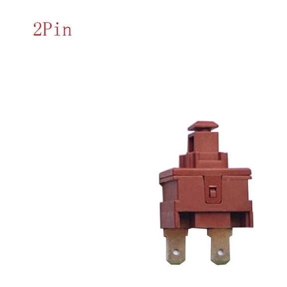 2Pin 4Pin Power Switch Push Button KAN-L5 Switch 7.5A 250V AC  15A 125V AC Water Heater Vacuum Cleaner Self-locking Power Switch
