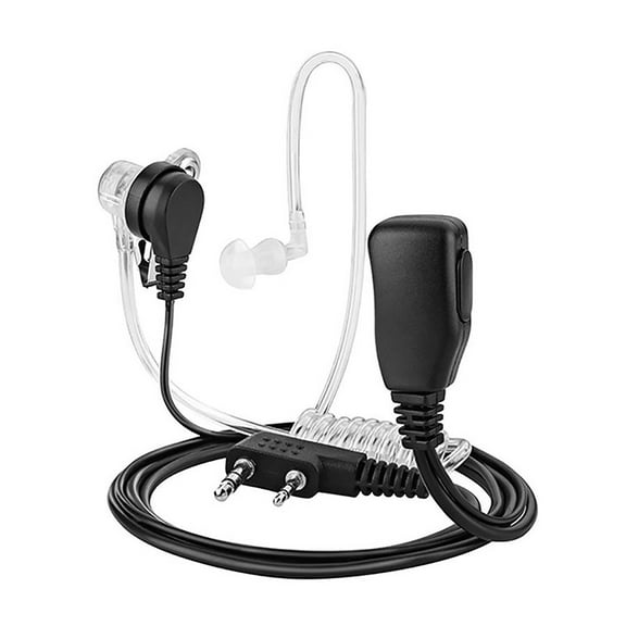 2Pin PTT Mic Headset Covert Acoustic Tube In-ear Earpiece for TYT UV5R, UV5RA, UV5RB, UV5RC CB Radio