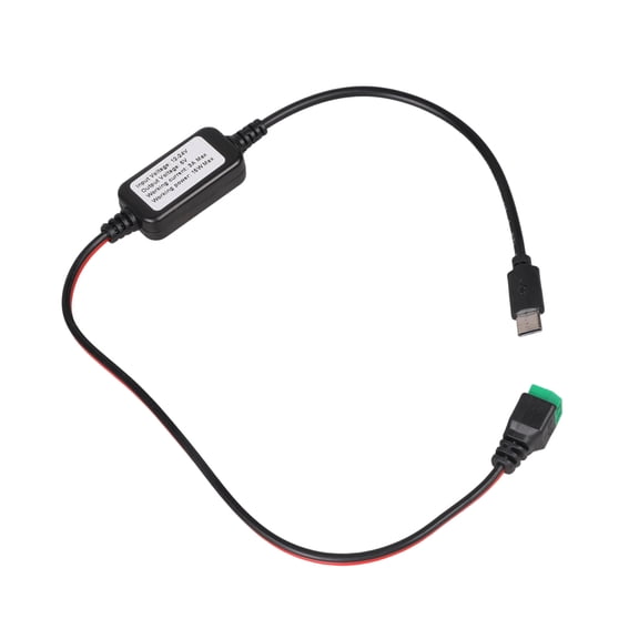2Pin To USB C Male Charging Cable DC12V 24V Step Down To 5V 15W Power Adapter