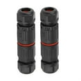 2Pin Waterproof Junction Box Case Electrical Cable Wire Connector